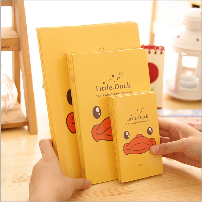 Южная Корея канцелярские милый маленький желтая утка блокнот Студенты творческий Дневник мультфильм ноутбук