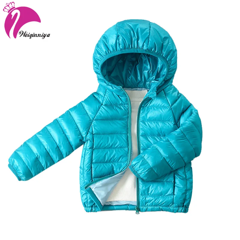 

weiqinniya Boys Down Parkas Jackets Winter Down Jacket For Boy Fashion Children Windbreaker Parka Jackets For Girl Hooded Jacket