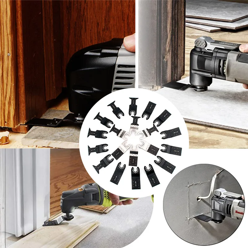  20PCSSet Multi Electric Tools Accessories Saw Blade Oscillating Tools For Opening Cutting Wood Plastic Gypsum Board Glass (12)