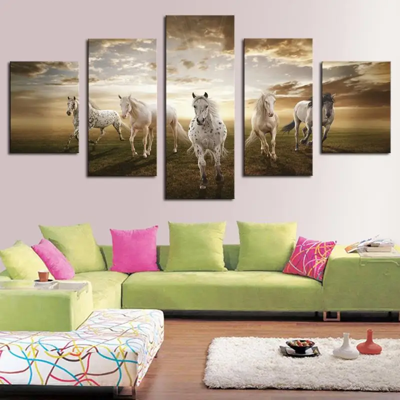 Abstract Modern Oil Painting Art Canvas Print Wall Home Decor Unframed Framed