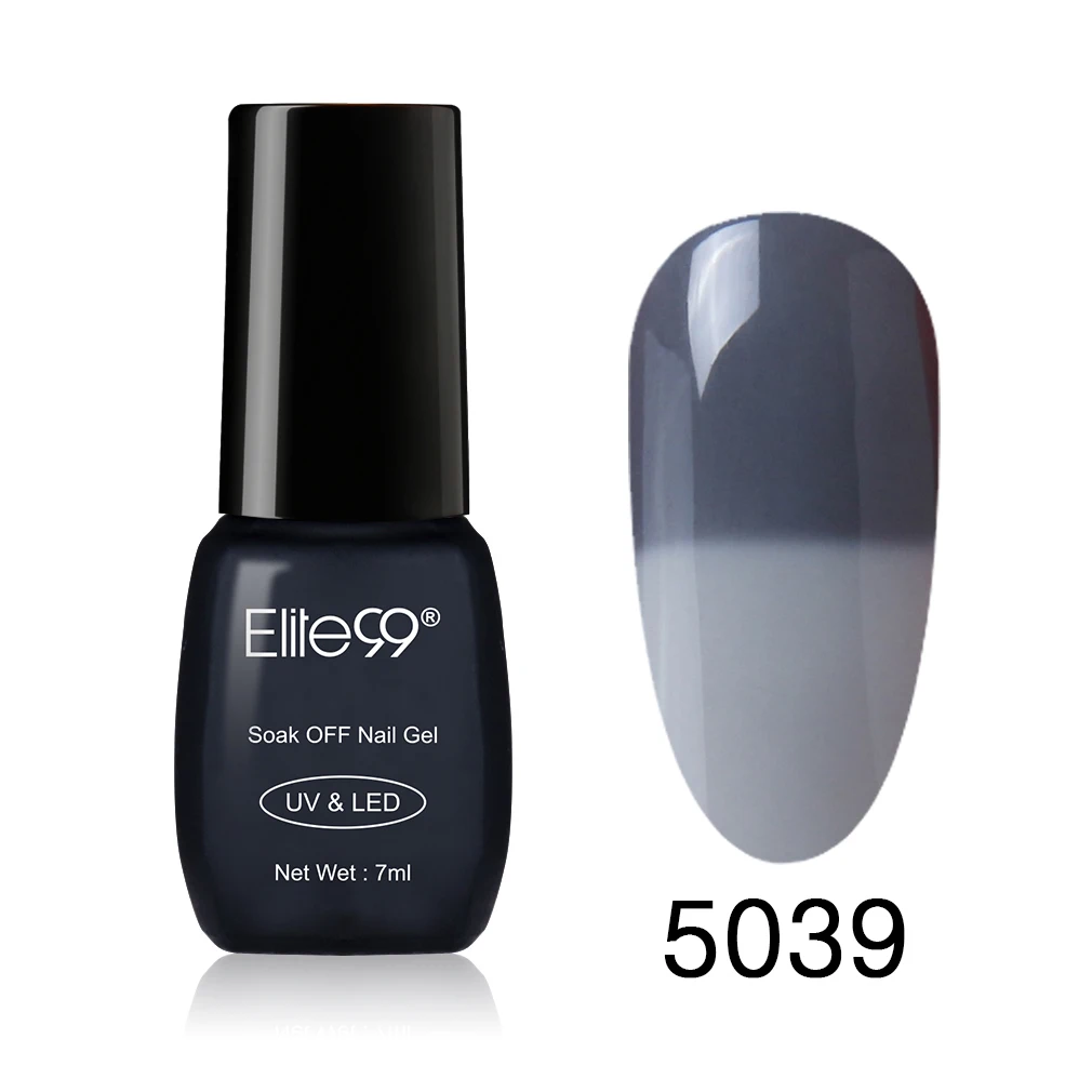 Elite99 7 мл УФ-гель для ногтей, меняющий температуру, 100 цветов, светодиодный лак для ногтей - Цвет: 5039