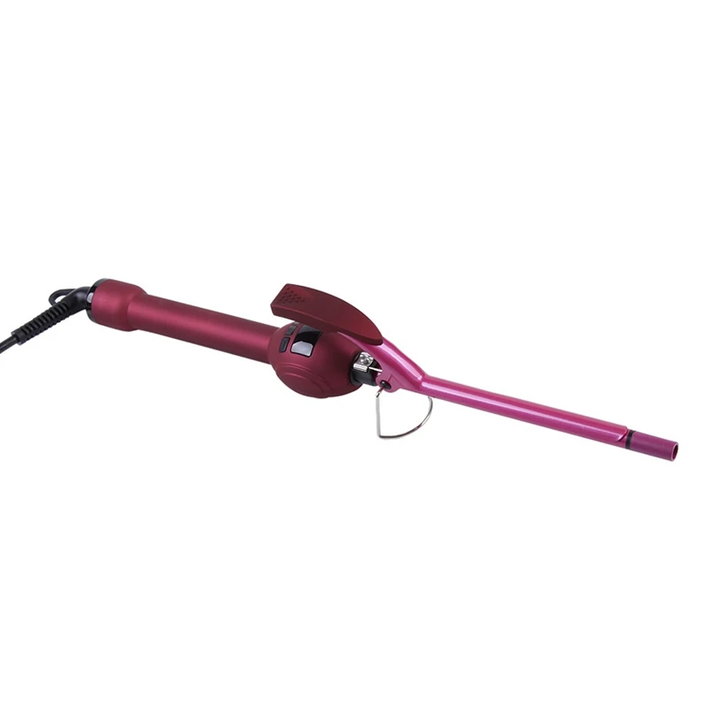 

Lcd Display Curling Iron Professional Hair Curler Rotation Curl Wand Stick Roller Magic Ceramic Hairdressing Styling Tool