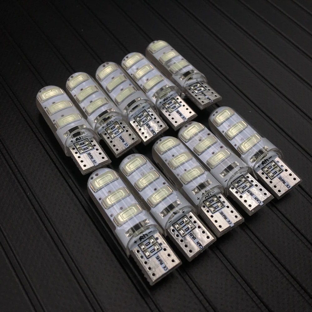 T10 W5W 6 SMD 5730 автомобильная светодиодная силиконовая лампа силикагель