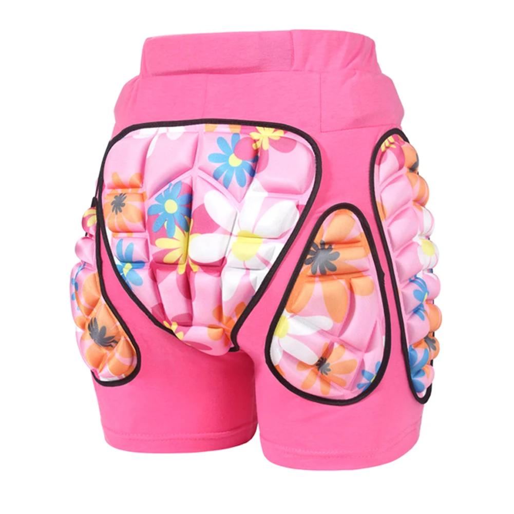 

HOT Kids 3D Hip Protective Short Pants Butt Safety Guard Pants Anti-Fall for Skiing Skating HV99