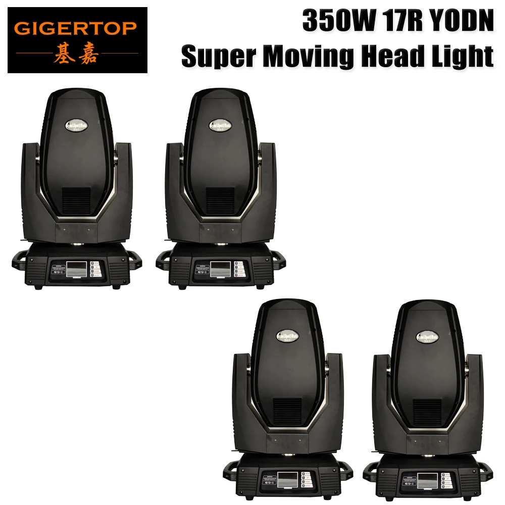 

Free Shipping 4 Units 17R Moving Head Light 350W AC110V-240V Wash Beam Gobo 3in1 functions Rainbow Effect and zoom function dmx