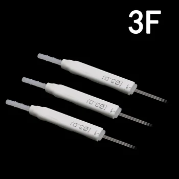 

50pcs 3F Merlin Tattoo Needles 3 Flat needle tip For Permanent Makeup Eyebrow and Lip Designs Deluxe Biotouch Merlin Machine