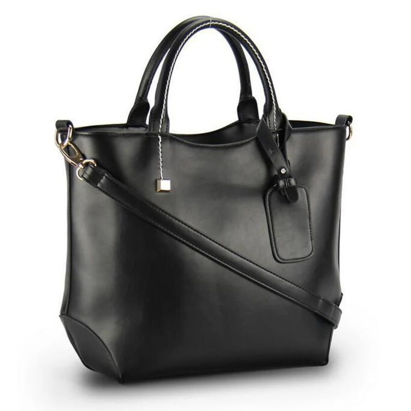 

2017 Female good quality Leather Bag Ladies Black Shoulder Bag Designer Handbags Bolsas Bags Women Famous Bucket Bag YZ1420