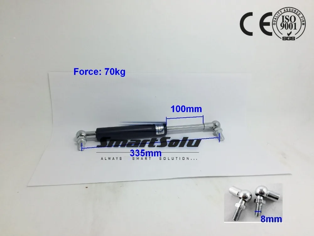 

Free Shipping 70kg/154lbs Force 335*100mm Gas Spring