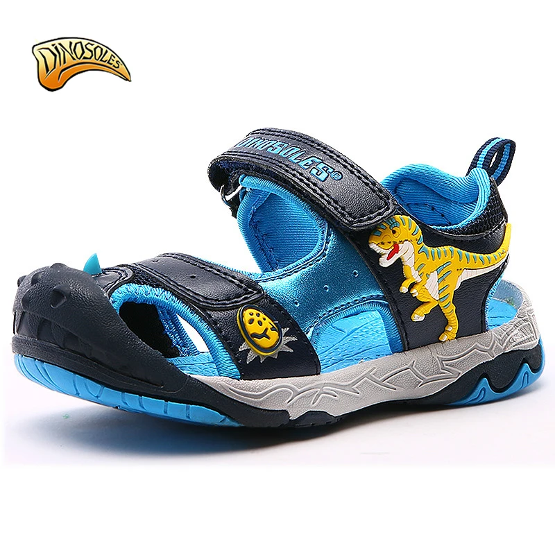 

DINOSOLES 2019 Summer Boys Sandals Beach Sandals for Kids Boys 3D Dinosaur Soft Sole for Kids Shoes Kinder Sandalen 27-34