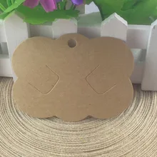 Горячая новая пустая Крафтовая бумага для заколок лента для волос с карточкой ювелирные изделия дисплей карты если Пользовательский логотип будет за дополнительную стоимость