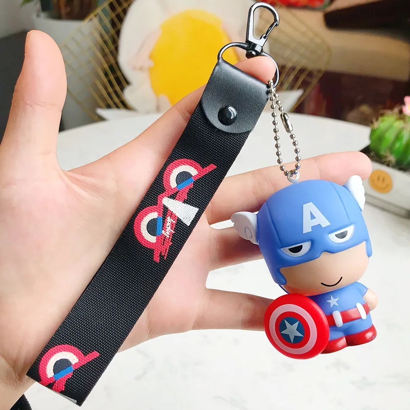 

Marvel Avengers Thor's Hammer Mjolnir Key chains Pendants Spiderman Captain America Iron Man Superman Keychain Key rings