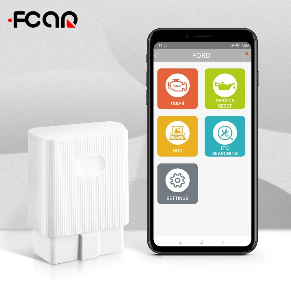 

FCAR FOBD OBDII Automotive Scanner Live Data Oil Reset ODB Code Reader Via Bluetooth for Android/IOS System OBD2 Diagnostic Tool