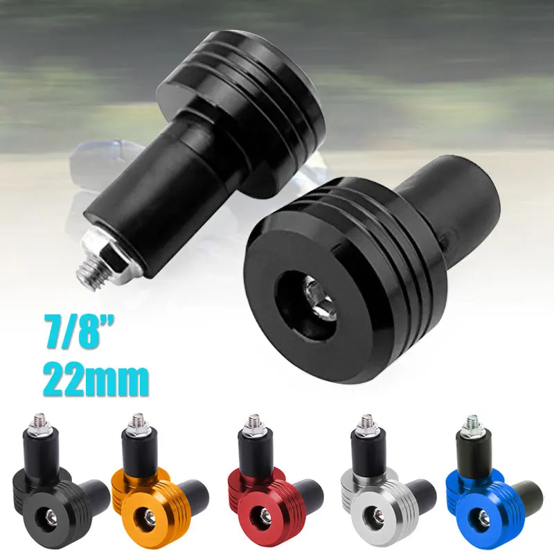 

2pcs 22mm Motorbike Handlebar Motorcycle Handlebar Grip Cap Plug Motorbike Grips Ends Fashion Motorcycle Handle End Plugs