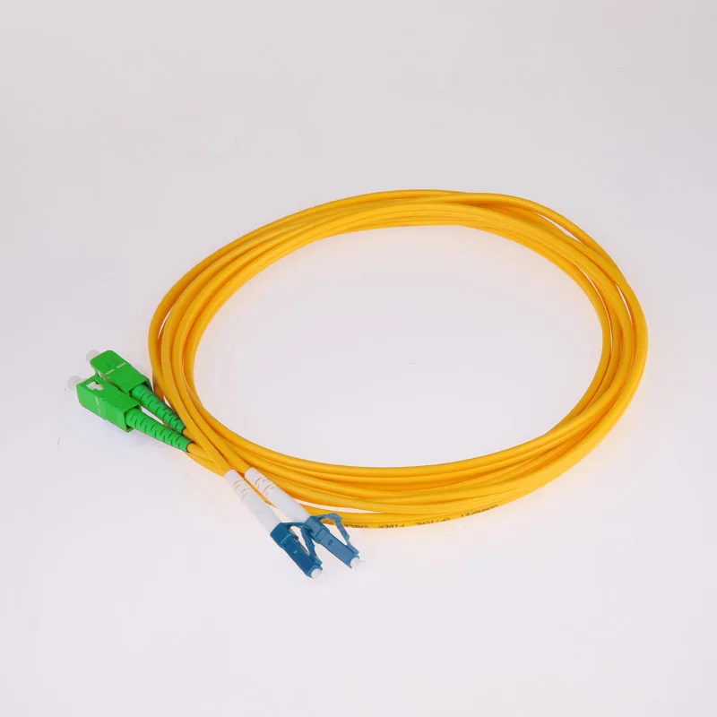 Волоконно оптический патч корд один режим SM 2 ядра дуплекс SC/APC к LC/UPC 9/125 ftth catv 3 5 10 15