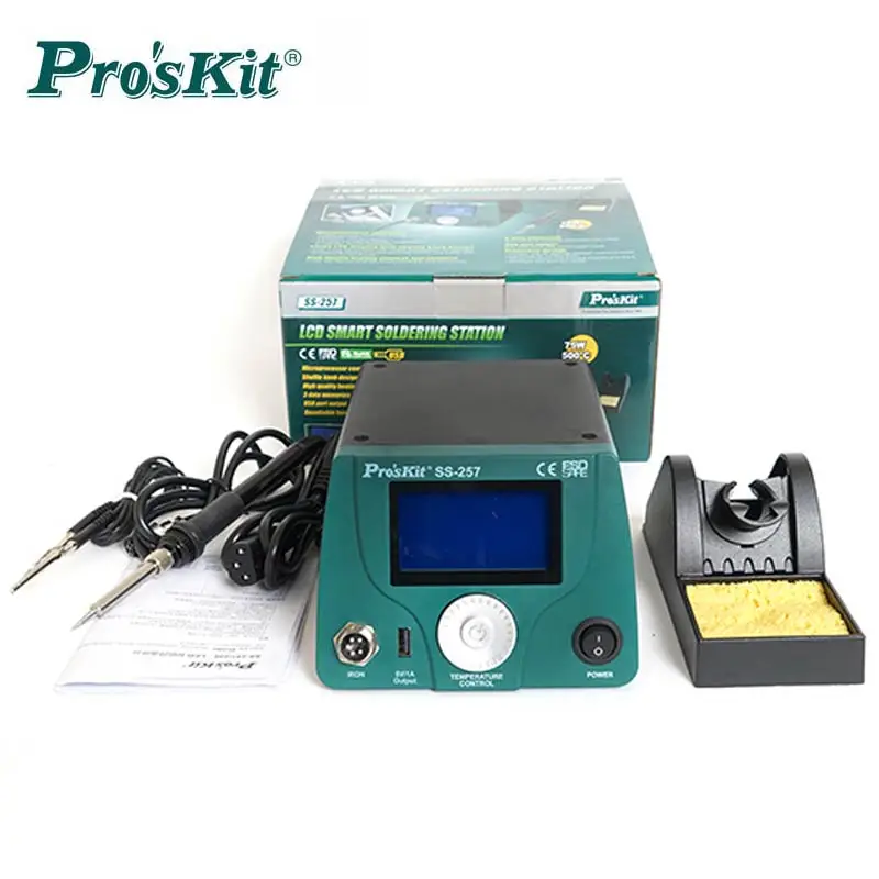 

Pro'sKit SS-257H LCD digital intelligent BGA temperature control High Power Strong soldering station