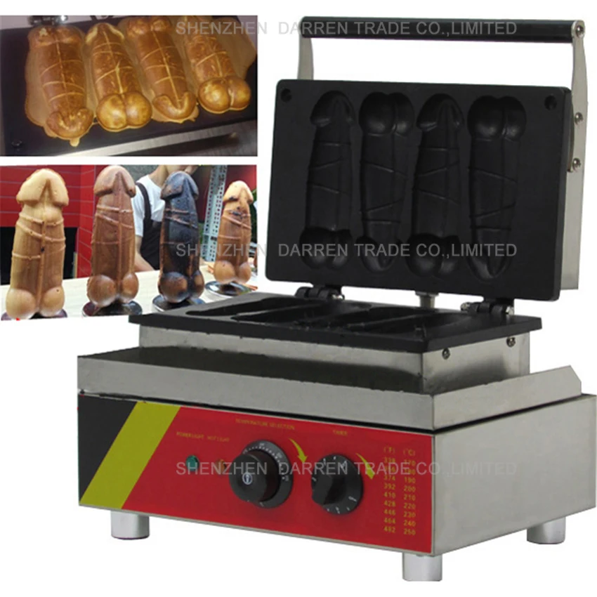 1pc NP 520 110v/ 220v Electric Hot Dog Penis Waffle Maker Machine Baker