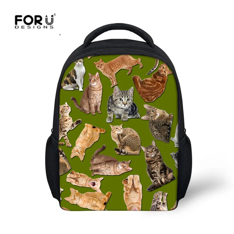 FORUDESIGNS/милые детские модные школьные рюкзаки с изображением животных мопс собака