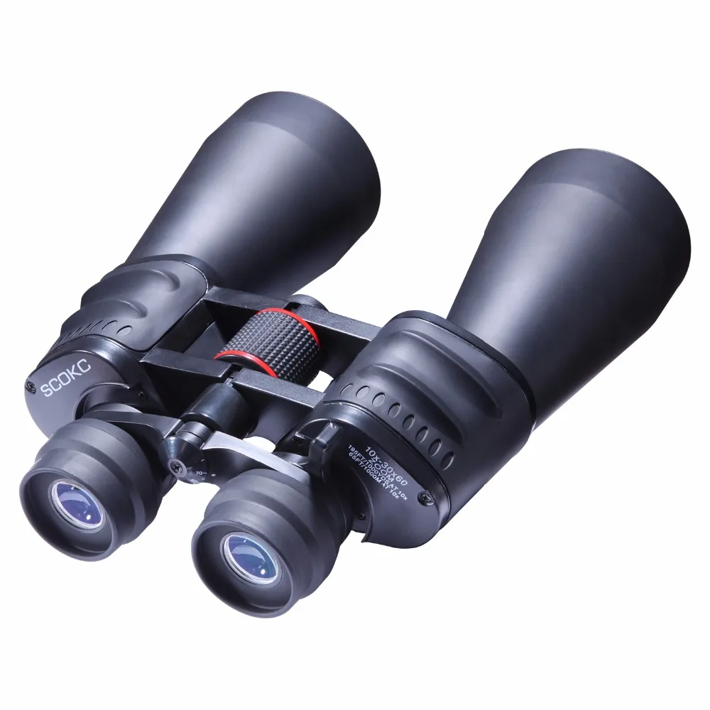 Scokc10-30X60 Hd power zoom binoculars Professional hunting telescope wide-angle High quality noinfrared telescope Upgraded