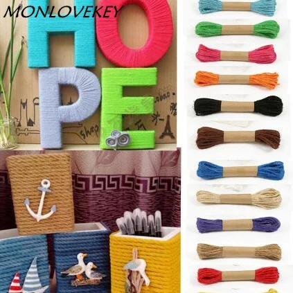 10m/pcs 2mm 11colors Natural Jute Twine String DIY Supplies Drawstring vintage wedding decoration rustic wedding decor 10m/pcs 2mm 11colors Natural Jute Twine String DIY Supplies Drawstring vintage wedding decoration rustic wedding decor