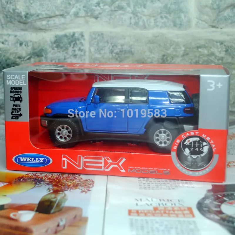 WELLY 1/36 масштаб автомобиля игрушки Япония Toyota FJ Cruiser SUV литая модель металл откат
