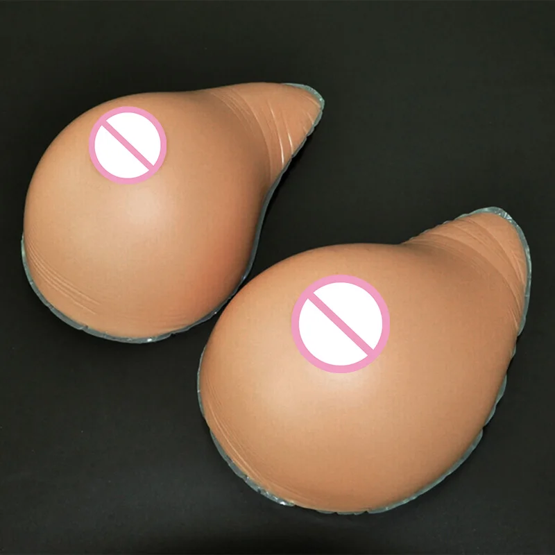 

2000g/pair 6XL Size Silicone Breast Forms Mastectomy Shemale Artificial Silicone Fake Breast for Crossdressers and Transvestites