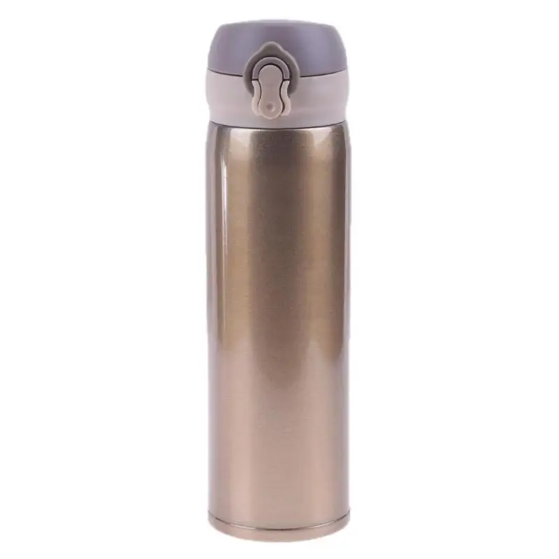 450ml Travel Mug Water Thermos Stainless Steel Double Wall Thermal Cup Bottle Vacuum Cup School Home Tea Coffee Drink Bottle - Цвет: Многоцветный
