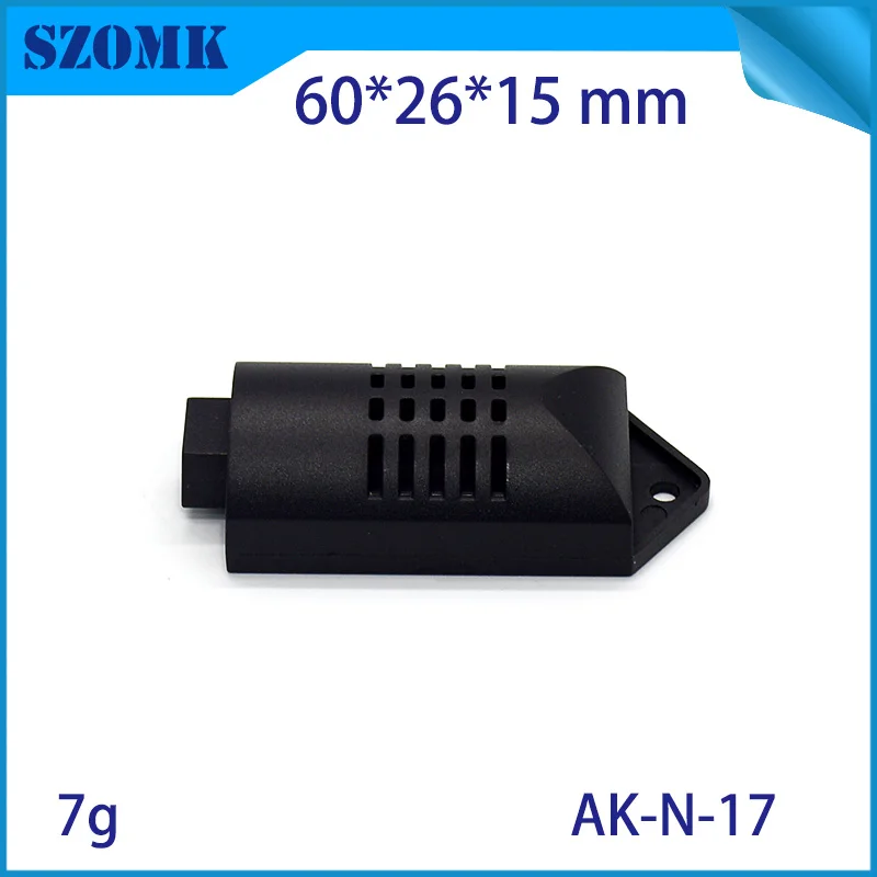 

2 pieces Plastic temperature sensor junction box humidity abs housing case enclosure 61x26x17mm outdoor project case pcb szomk