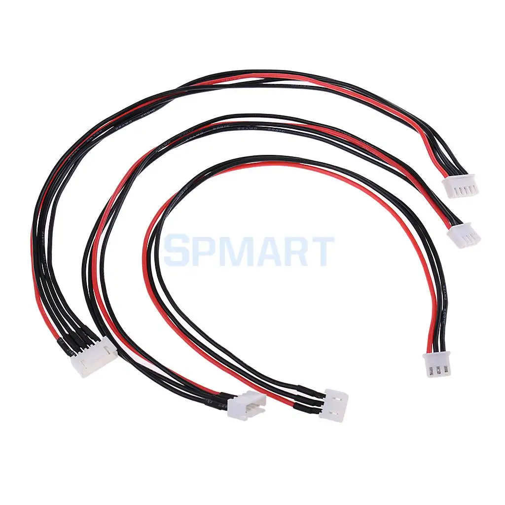 3Pc 2S 3S 4S 300mm Lipo Balance Wire Extension Charged Cable Lead Cord Parts