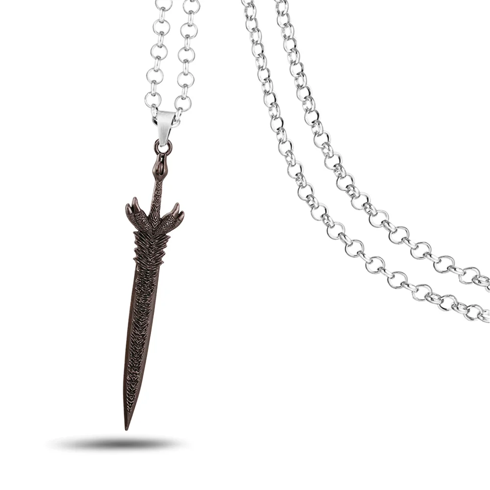 

Weapon Dante Sword Necklace For Men Game Devil May Cry Metal Model Pendant Neckalce Women Jewelry Long Chain Cosplay kolye New