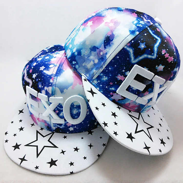 Оптовая Продажа Snapback шляпы EXO Bboy с буквенным принтом камуфляжные хип хоп шапки