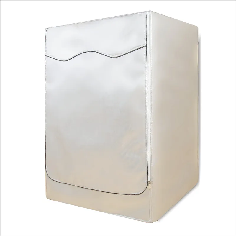 

Waterproof Cover for Washer Sunscreen Washing Machine Cover Dryer Polyester Silver Coating Drum Machine Dust Cover