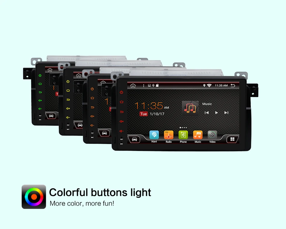 Perfect Android 7.1 car radio DVD For BMW E46 M3 with Bluetooth mobile Phone mirror link BT 1080P Map 4