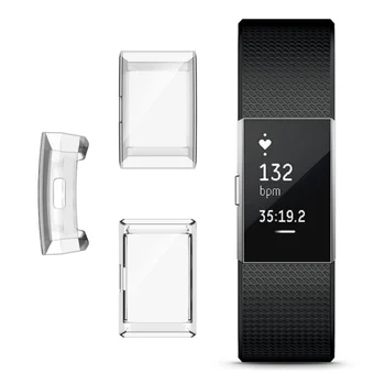 

Watch Protective Case Lightweight Electroplate TPU Wristwatch Screen Protector Cover For Fitbit Charge 2