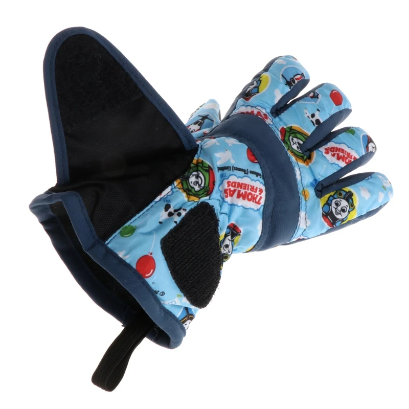 Children Winter Girls Boys Ski Gloves-7