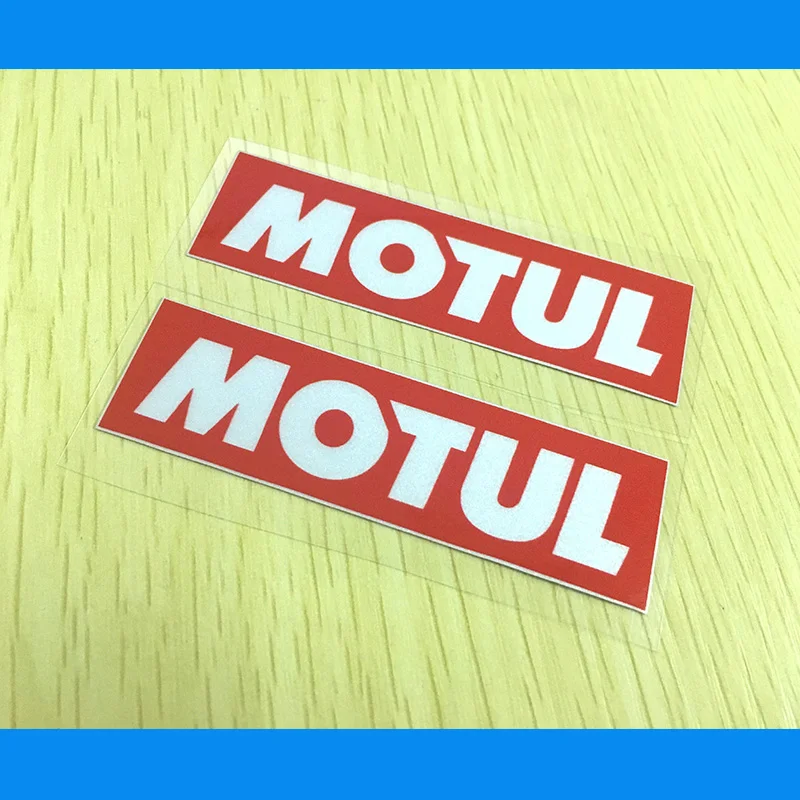 

8cm x 2.2cm Car Styling Car Sticker Motul Voiture Course Autocollants Auto Moto Vinyle Stickers Race Huile