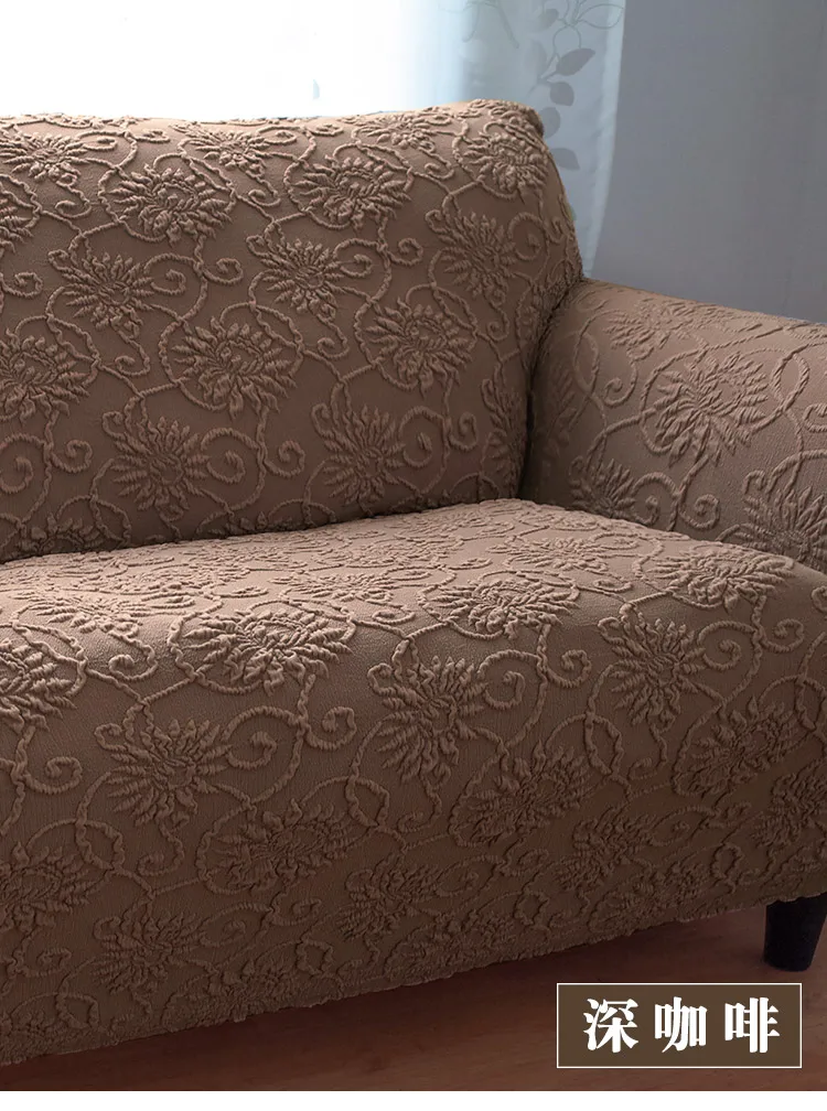 Толстые жаккардовые трехмерные 3D Цветы Эластичные Чехлы для дивана, дивана, растягивающиеся Чехлы для гостиной, домашних животных, чехлы для мебели
