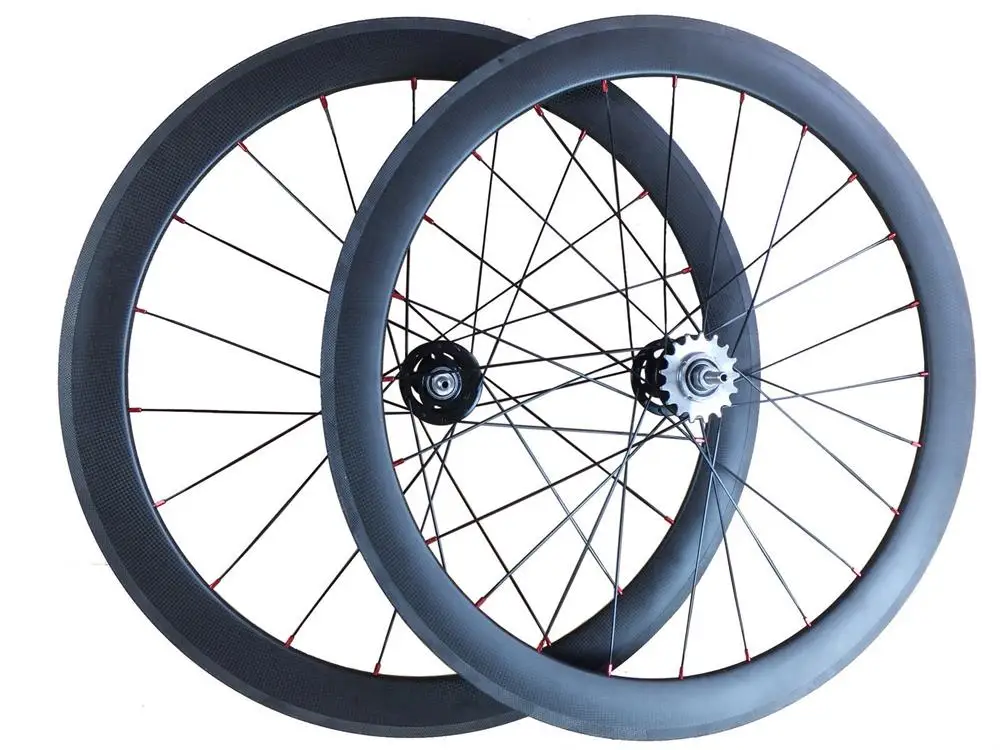 U Shape 60mm Carbon Single Speed Track Bike Wheel 25mm width Carbon