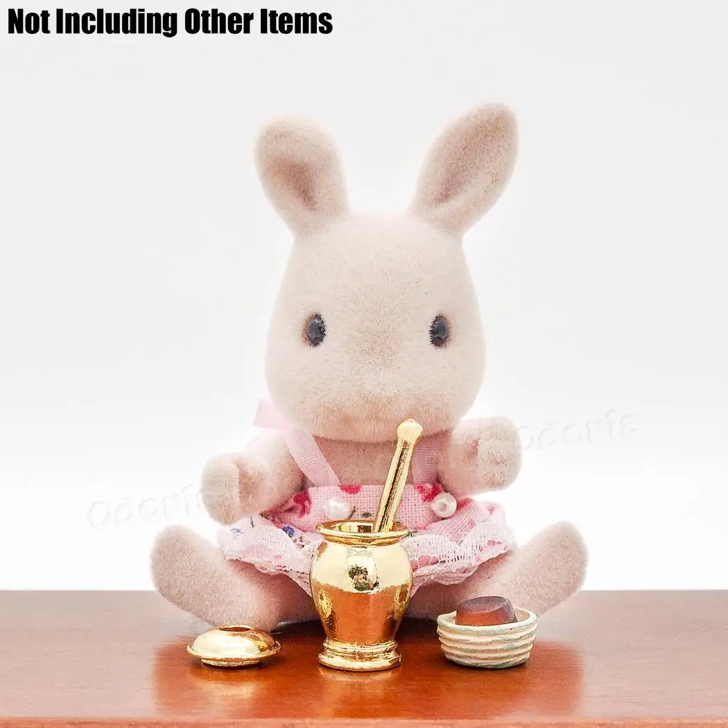 Odoria 1:12 Miniature Mortar and Pestle Spice Herb Grinder Dollhouse Kitchen Accessories - Image 5