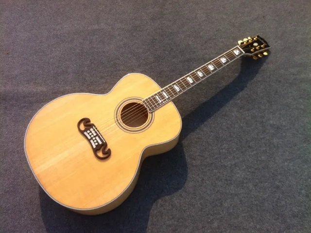 Cheap Free shipping G- J200 Super Jumbo Standard acoustic  Guitar with nature color