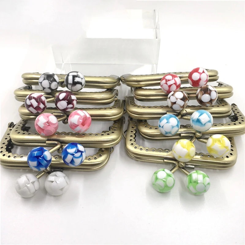 

8.5cm straight floral edge women DIY coin bag metal bag candy ball kiss buckle purse frame 10pcs/lot wholesale