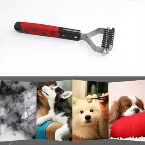 

Pet Cat Dog Hair Fur Knot Cutter Shedding Grooming Trimmer Dematting Tool Comb Brush Rake 10/13/18 Blade Pet Comb