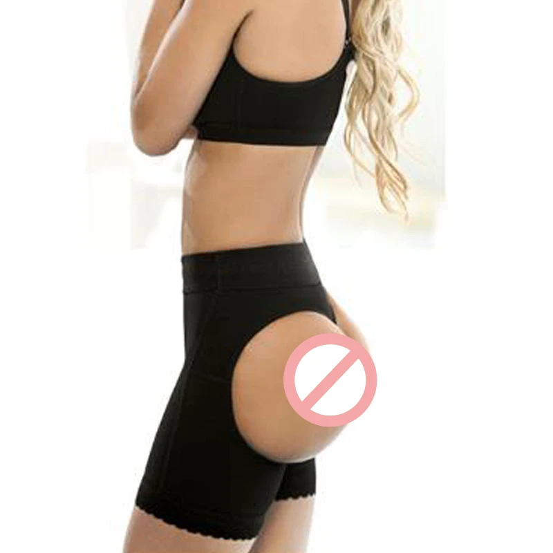 

Women compression shorts thigh shapers butt lifter black/beige lace hem tummy control panties big size butt lifting underwear