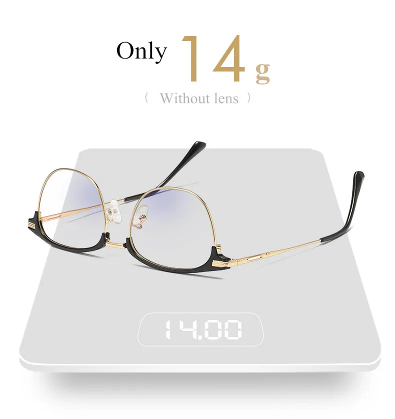 Для женщин с защитой от УФ-излучения Сверхлегкий TR90 рамки Оптические очки, игровые компьютерные очки круглые очки для Для мужчин только в том случае, 14g B5054
