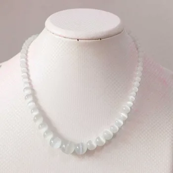 

Multicolor cat eyes 6-14mm round beads new diy necklace 18"B622