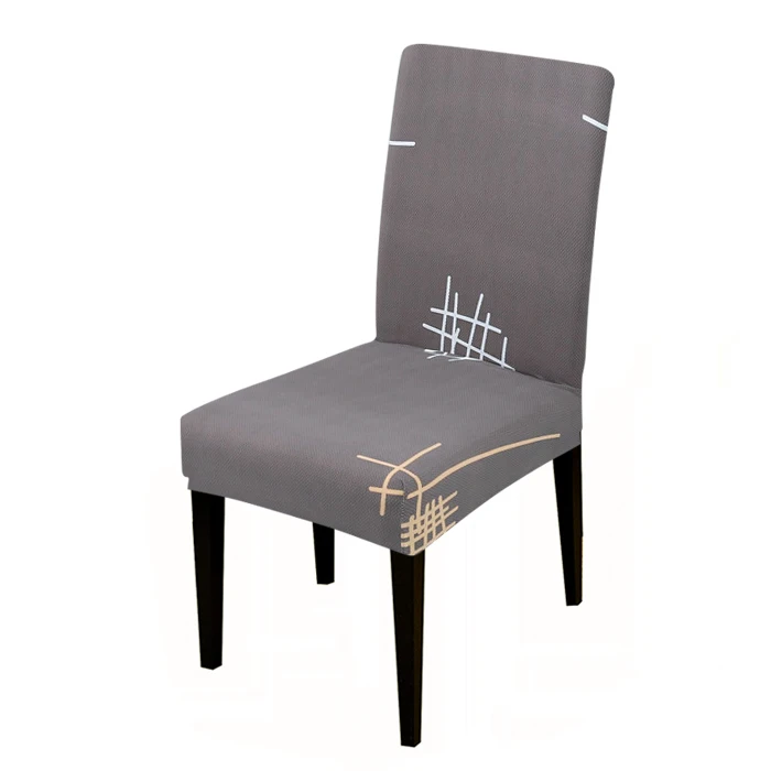 Чехлы на стулья с принтом, эластичные чехлы на стулья, съемные и моющиеся, растягивающиеся, для банкета, отеля, столовой, подлокотники для офисных стульев - Цвет: K118