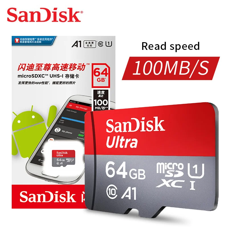  SanDisk Ultra Memory Card 256GB 128GB 64GB 32GB UHS-I Micro sd card Class10 UHS-1 flash card tarjet