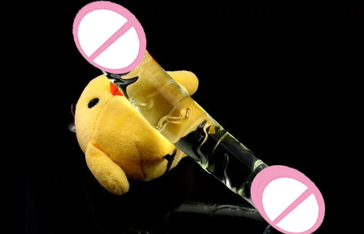 Biggest Double glass dildo crystal fake penis dick cock Anal sex toys adult product for women men female male masturbation