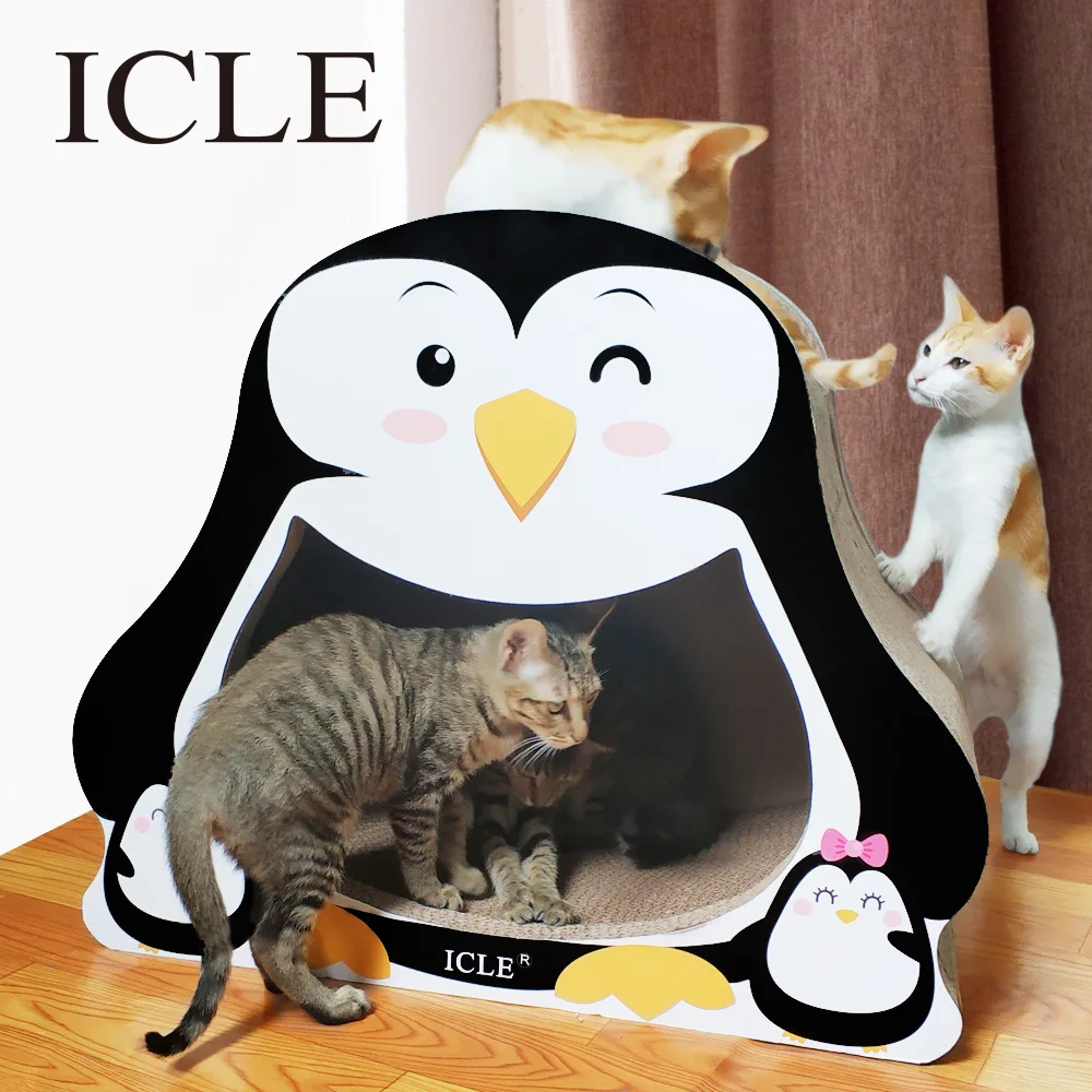 Пингвин домик для кошек Мебель для кошек дерево скалолазание когтеточка Кошка Когтеточка котенок игровой дом Condos Домашние животные собачьи кровати