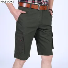 Большие размеры 44 свободные летние мужские шорты армейские военные карго Повседневная брендовая одежда бермуды Masculina pantalon corto hombre