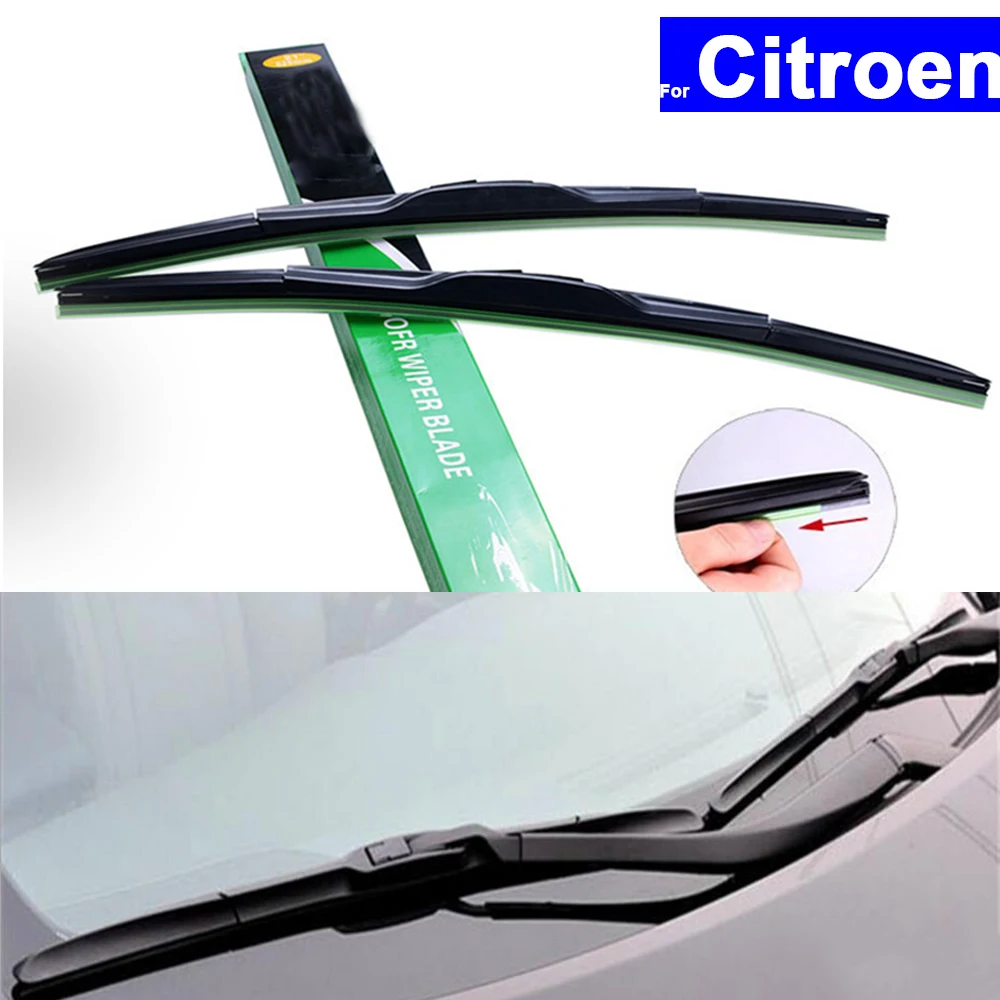 

1ps U Type Car Windshield Wiper Blade Clear Advantage Beam Auto Front Wiper Blades for Citroen C2 C5 C6 C-Quatre C3XR C4L Elysee
